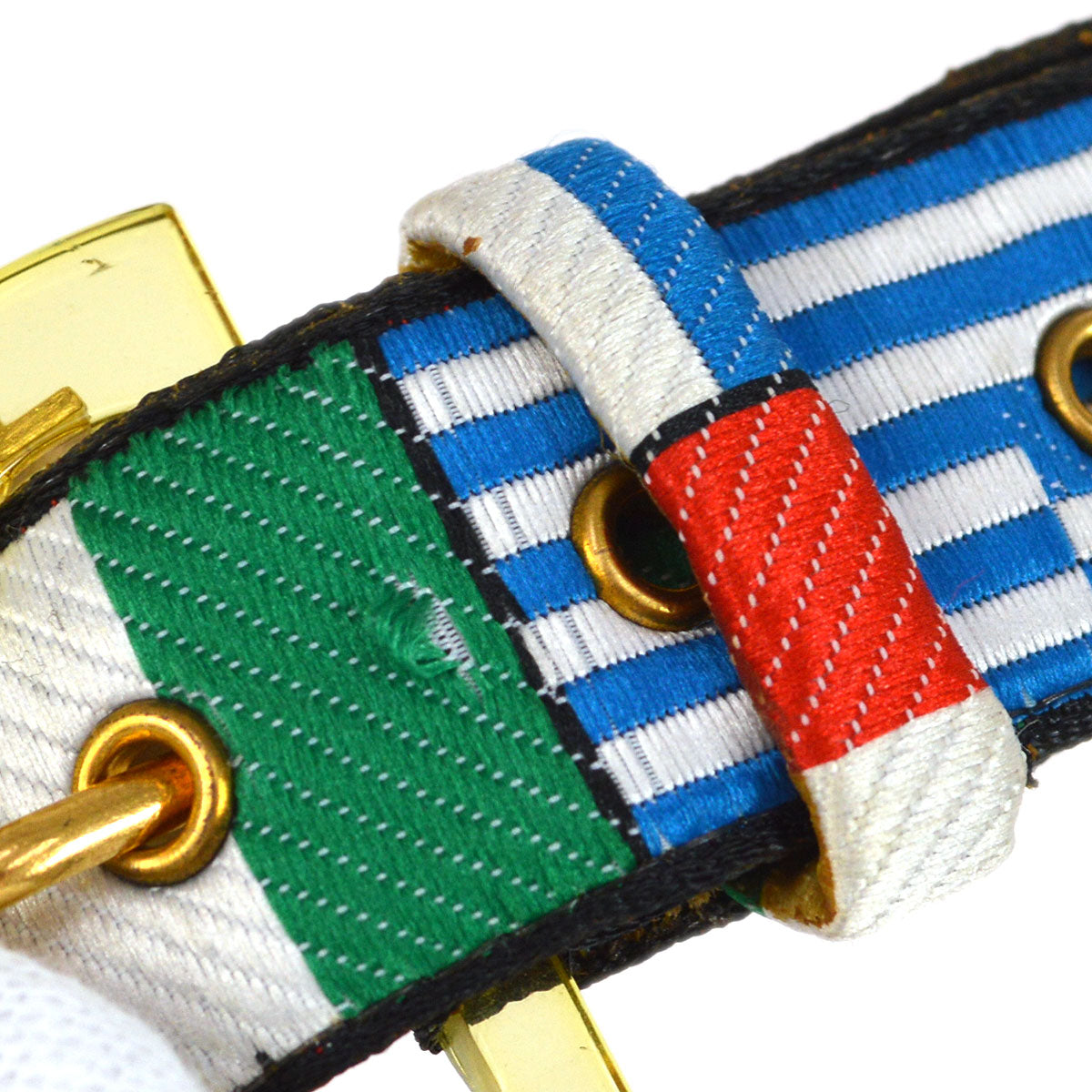 Luxury Chanel 1995 National Flag Belt #70