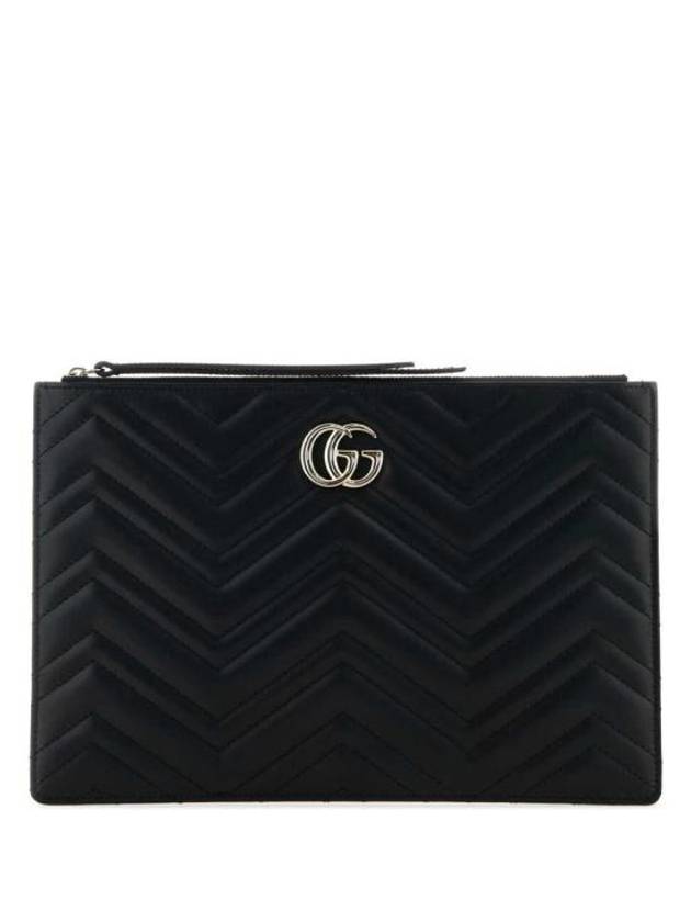 Luxury Gucci Trending 2025 GG Marmont Large Pouch Bag Black