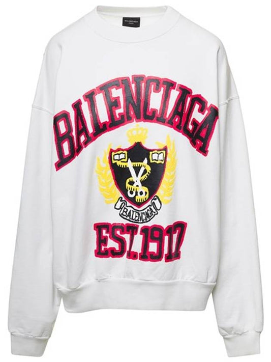 Luxury Balenciaga Graphic Printing Sweatshirt White
