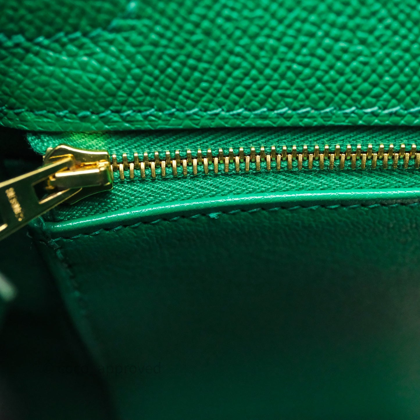 Hermes Kelly 25 Sellier Vert Vertigo Epsom Gold Hardware