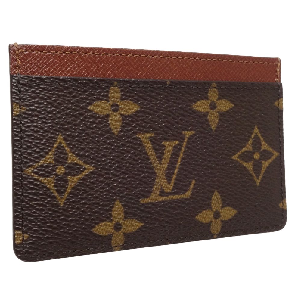 Louis Vuitton Monogram Card Case M61733 Brown