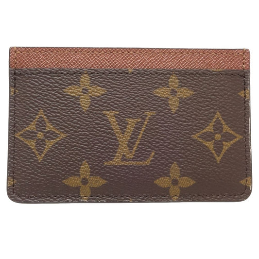 Louis Vuitton Louis Vuitton Monogram Card Case M61733 Brown Canvas Card Case M61733 in Great Condition