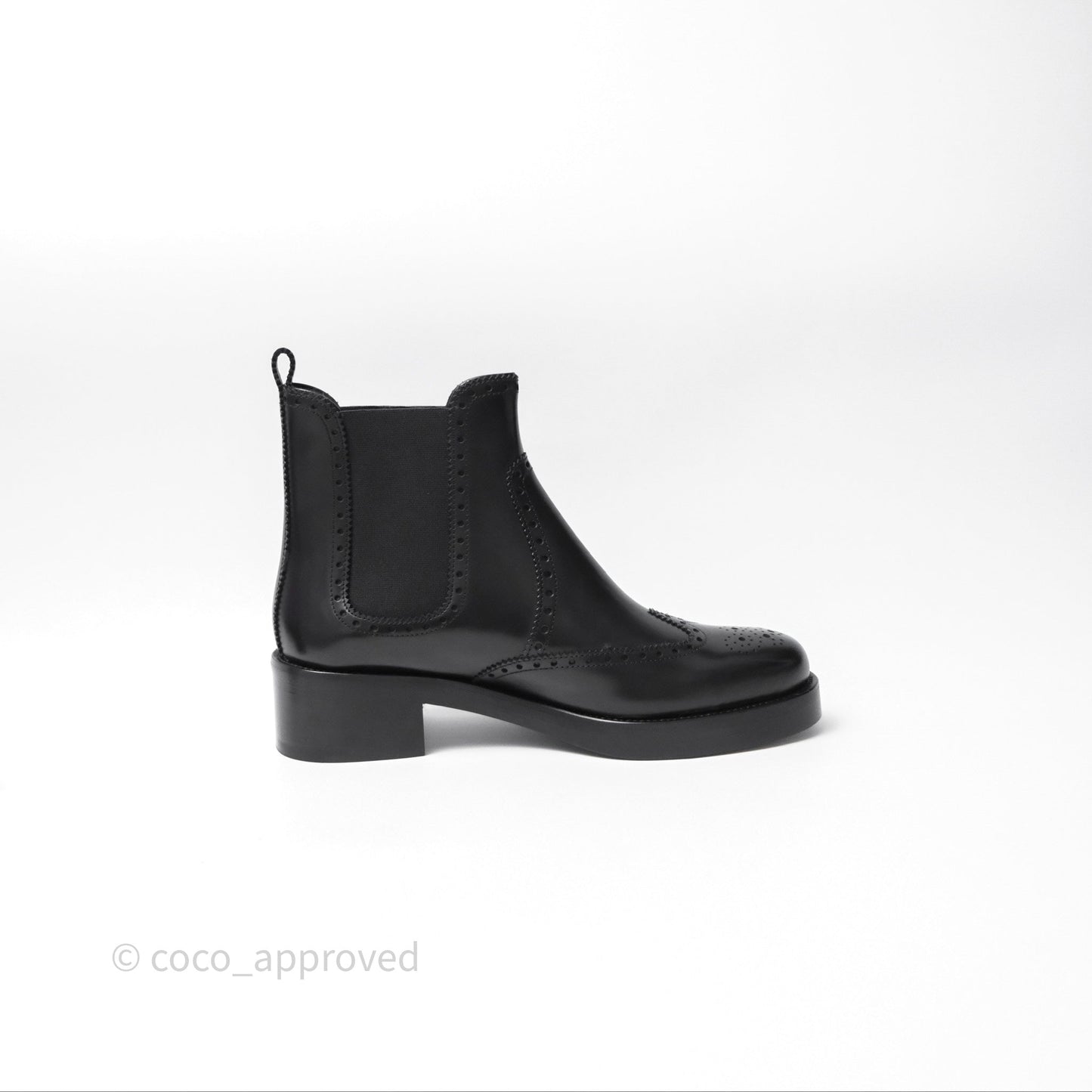 Hermès Hill Ankle Boot Black Calfskin Size 38