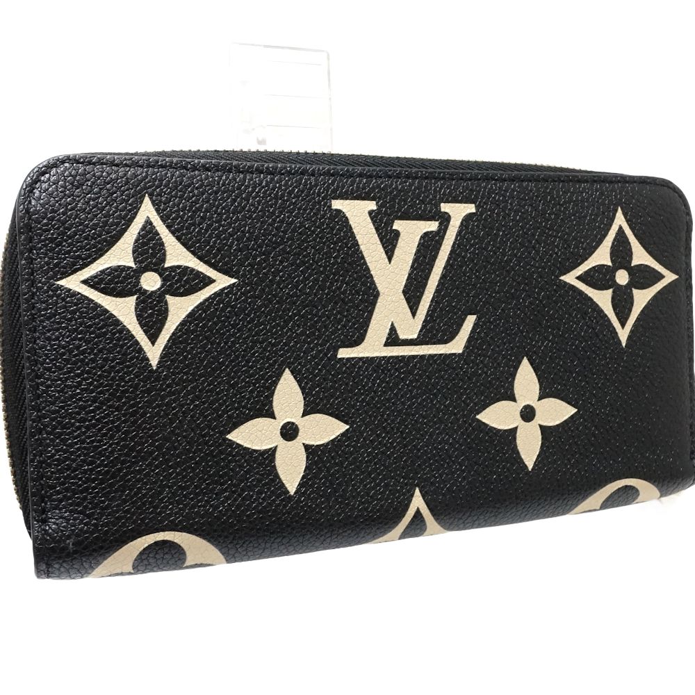 Louis Vuitton Zippy Wallet Bicolor Monogram Black Beige