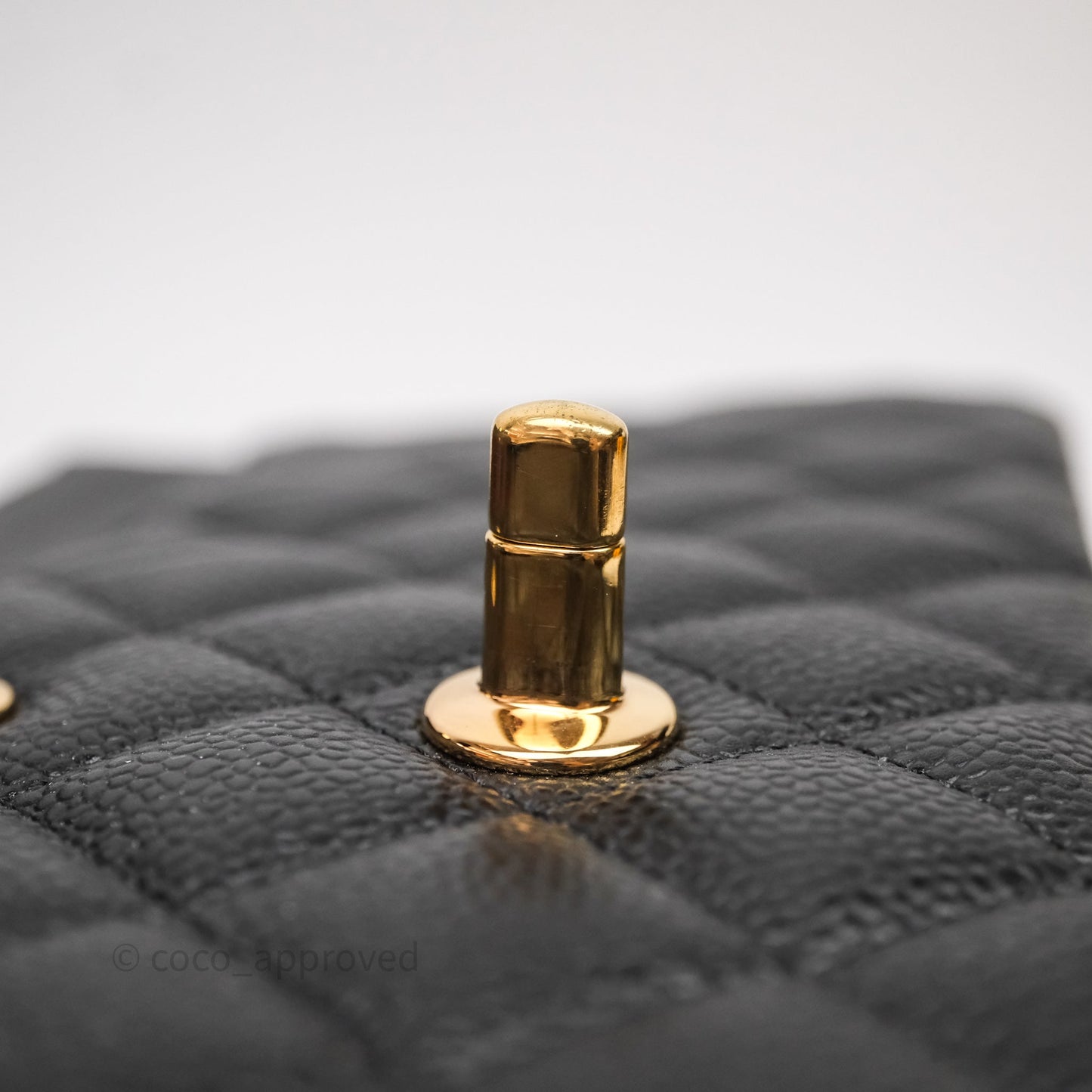 Chanel Medium Classic Flap Quilted Black Caviar Gold Hardware
