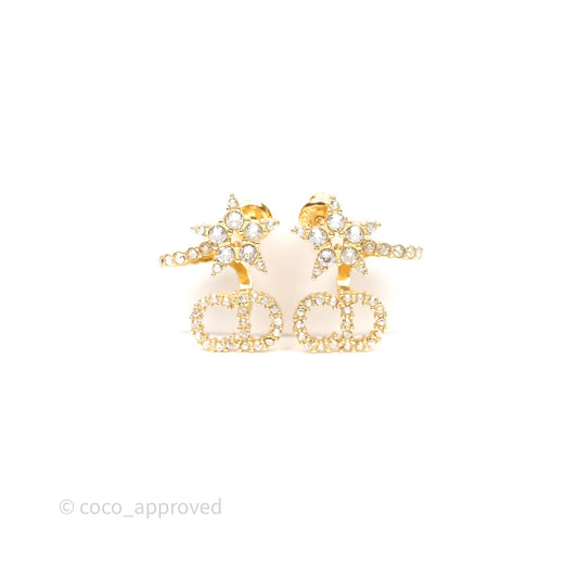 Christian Dior Clair D Lune Earrings Gold