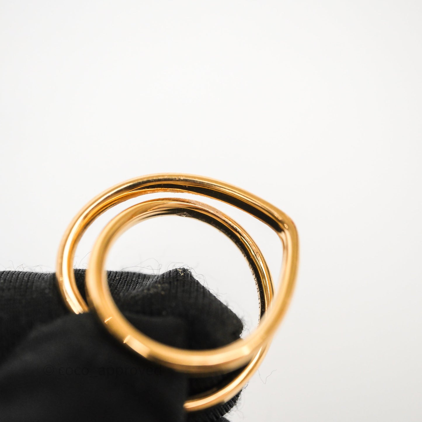 Hermès Vertige Coeur Gold Ring 51MM