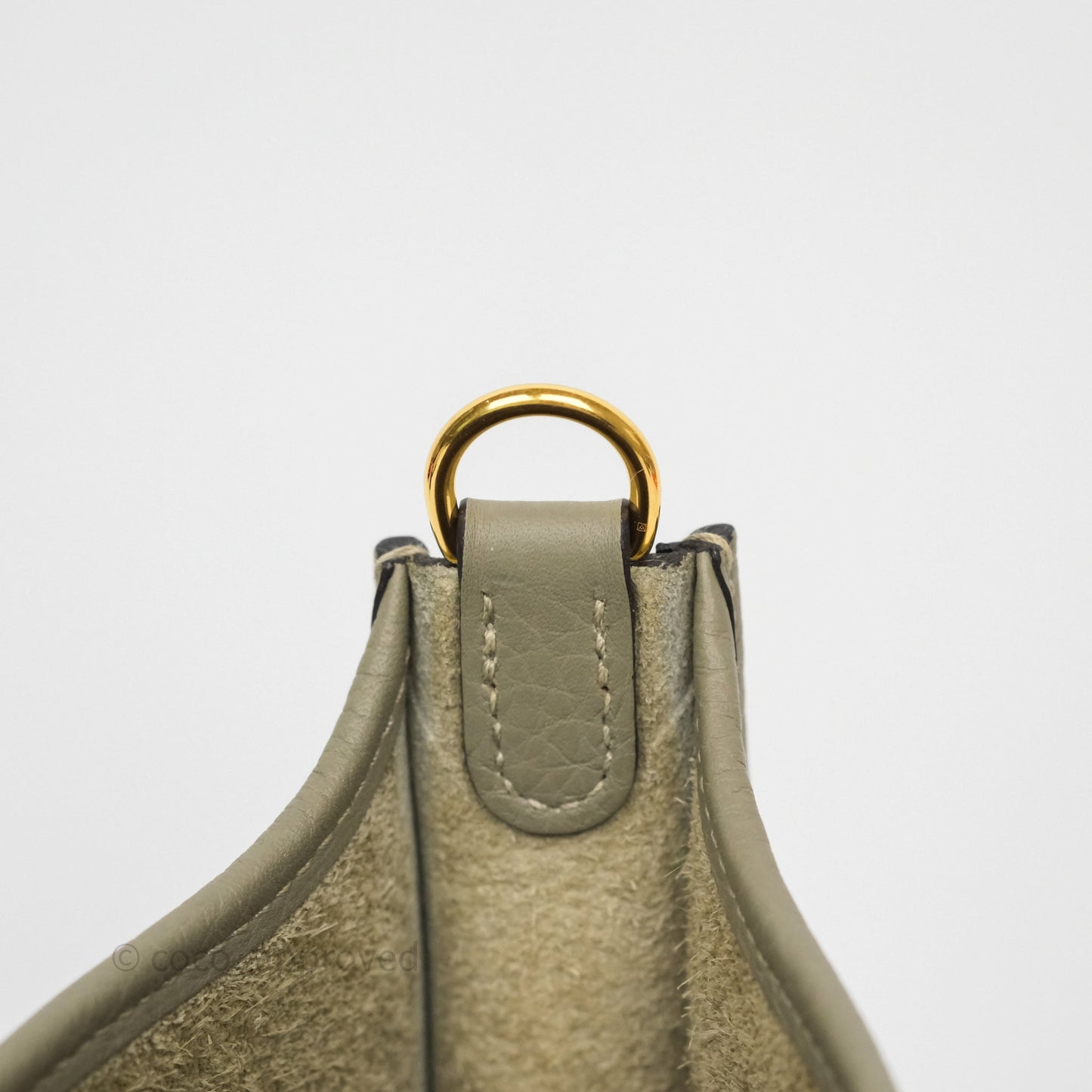 Hermès Mini Evelyne 16 Sauge Q1 Clemence Gold Hardware