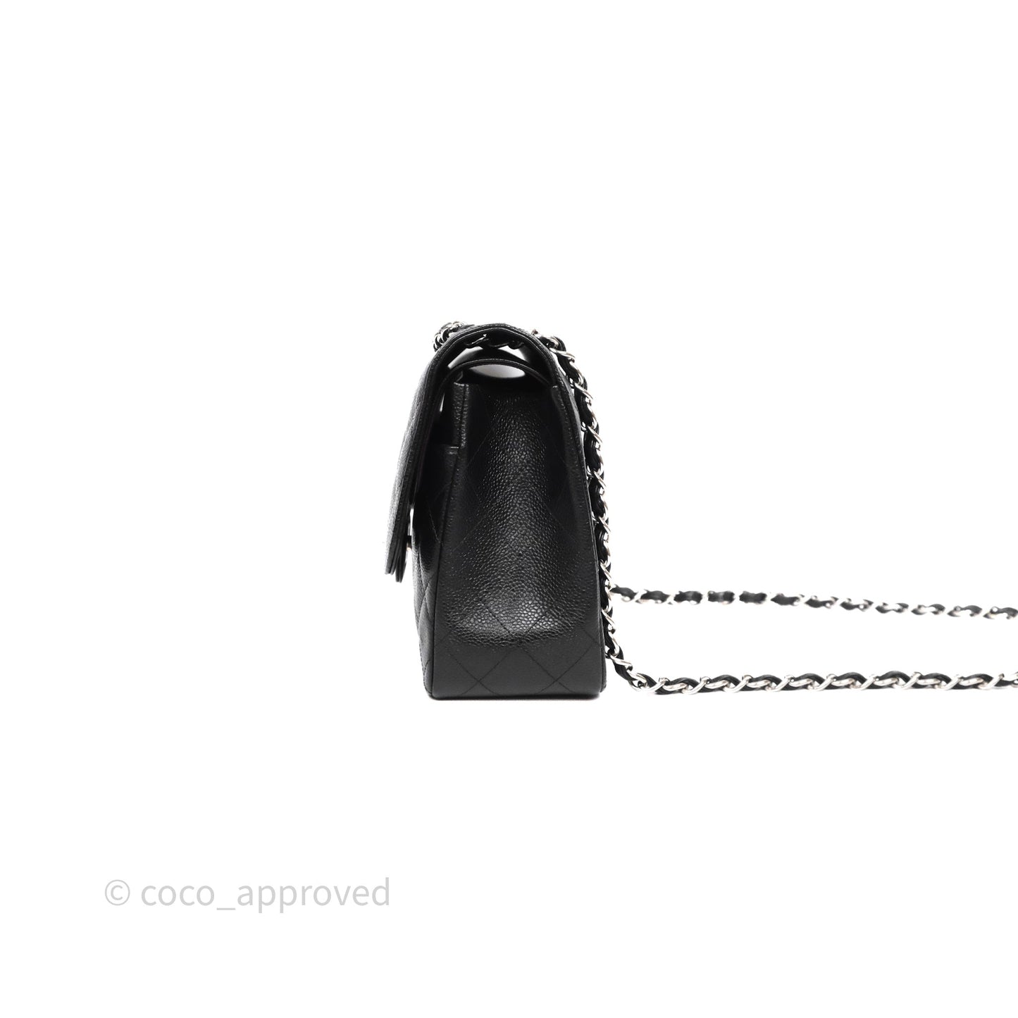 Chanel Jumbo Double Flap Black Caviar Silver Hardware⁣⁣