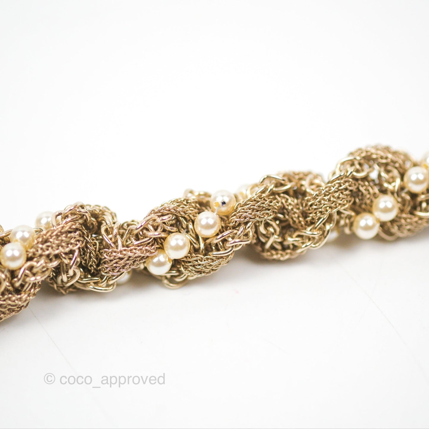 Chanel Long CC Necklace Gold Tone 18A