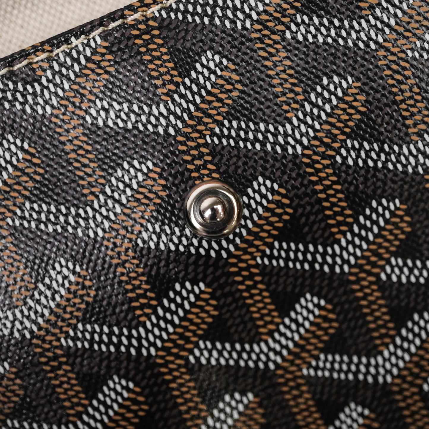 Goyard St Louis Tote PM Tan Black