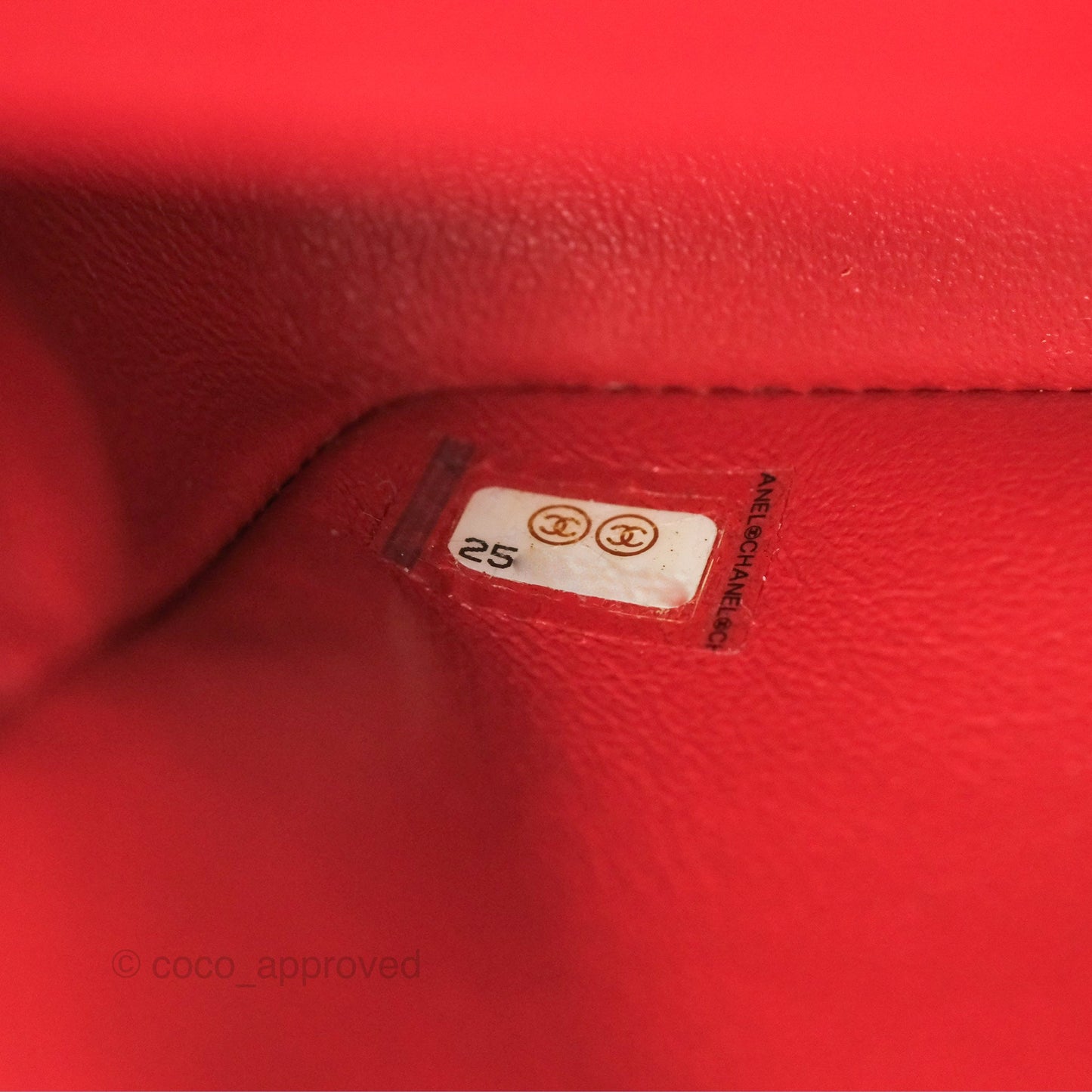 Chanel Quilted Mini Rectangular Red Caviar Silver Hardware