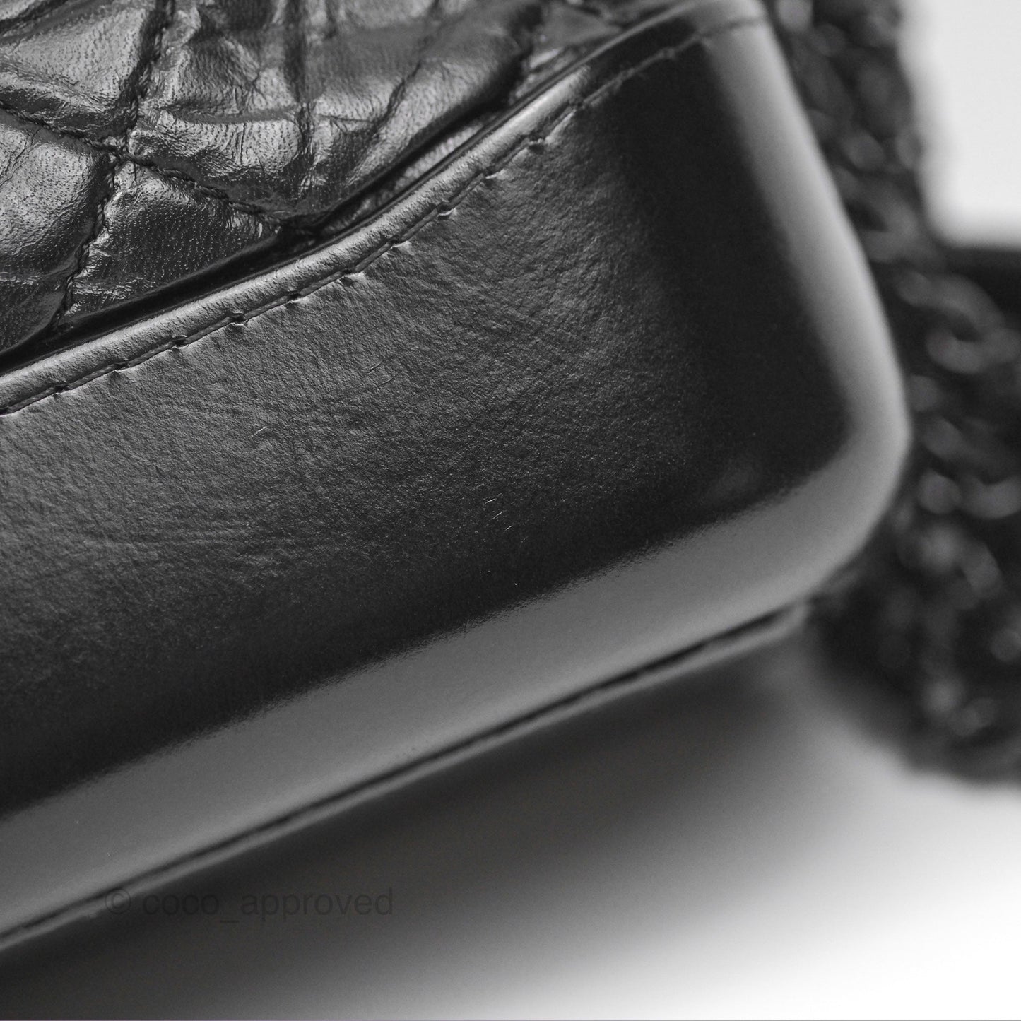 Chanel Small Gabrielle Hobo Quilted So Black Aged Calfskin