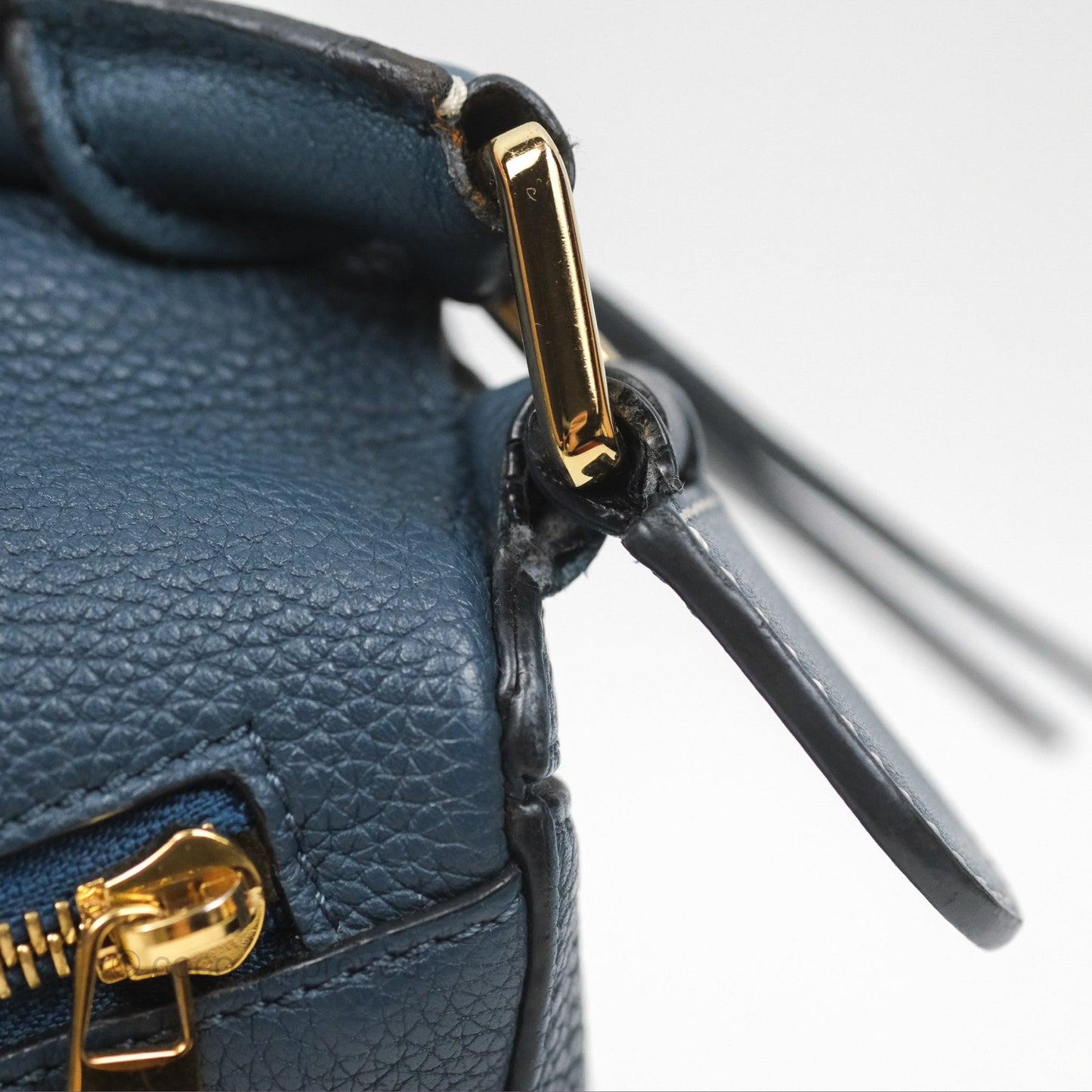Loewe Small Puzzle Bag Navy Grained Calfskin