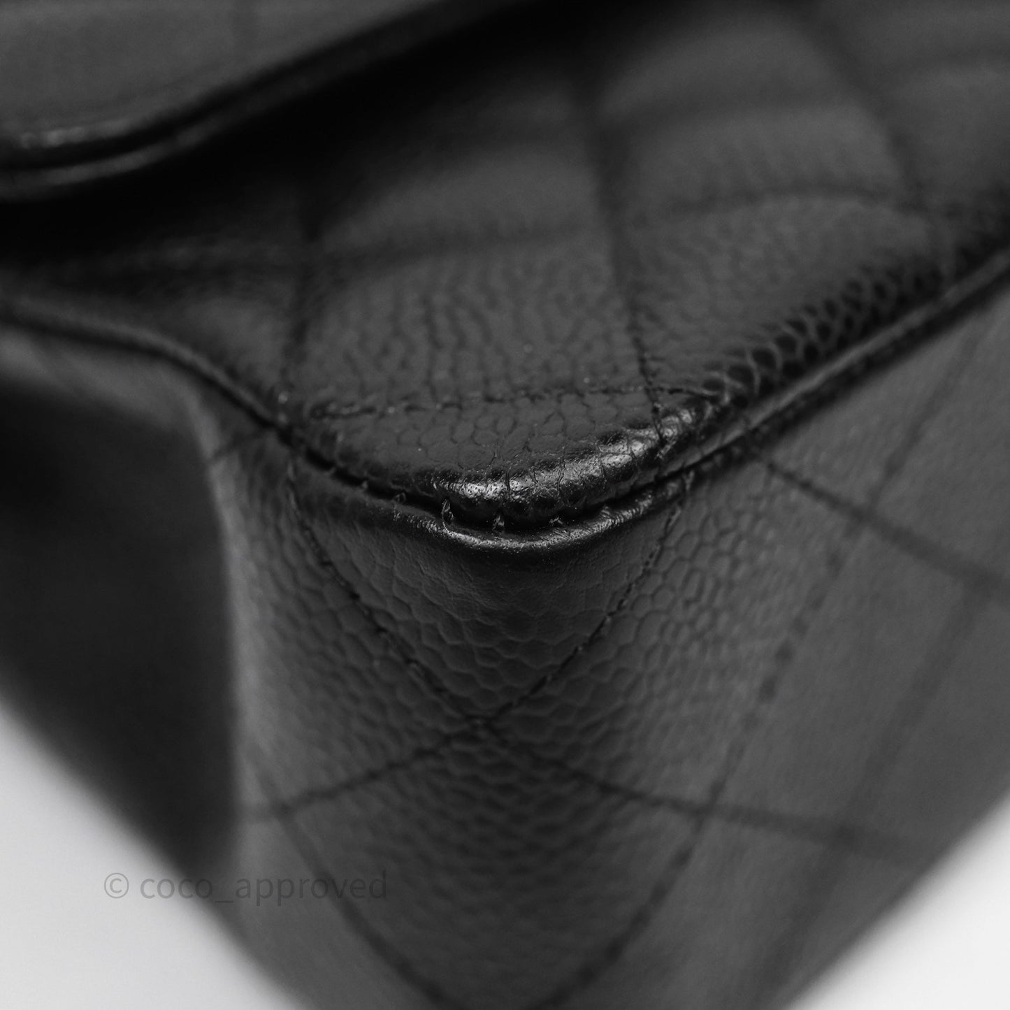 Chanel Classic Medium Flap Quilted Black Caviar Gold Hardware