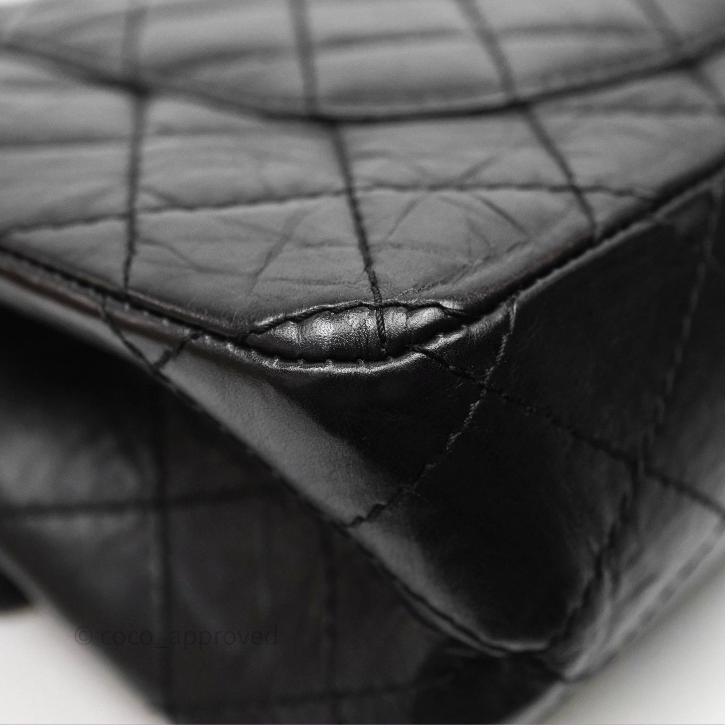Chanel Reissue Quilted Aged Calfskin Black Ruthenium Hardware 226