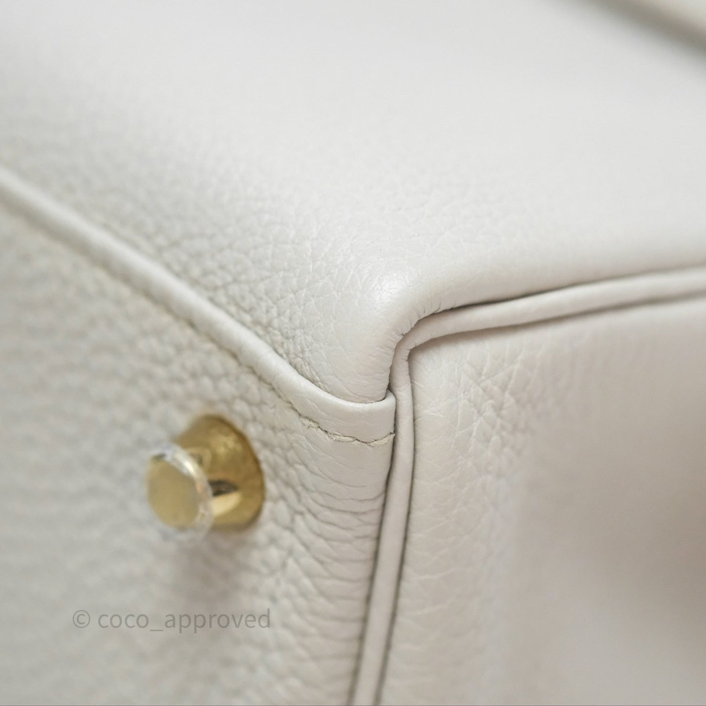 Hermès Retourne Kelly 25 Beton 8L Togo Gold Hardware