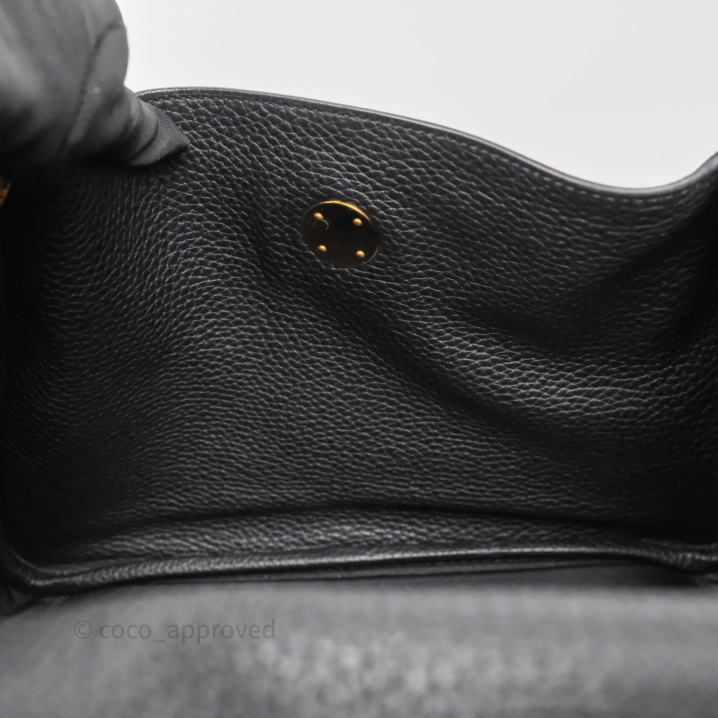 Hermès Lindy 30 Black Noir 89 Clemence Gold Hardware