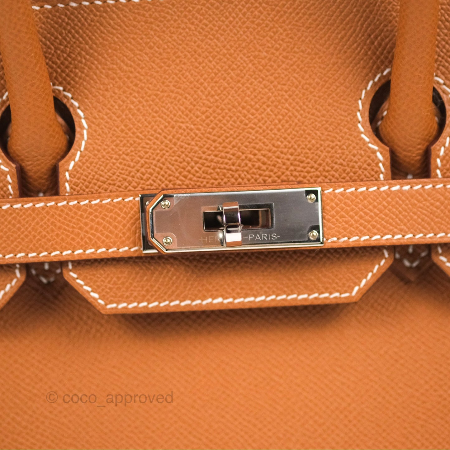 Hermès Birkin 30 Sellier Gold Epsom Palladium Hardware