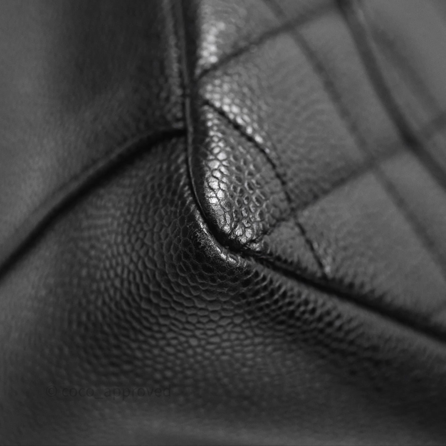Chanel GST Black Caviar Silver Hardware