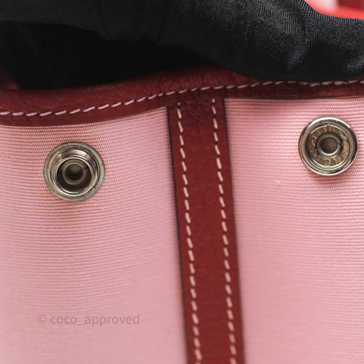 Hermès Garden Party 30 Canvas Rose Sakura 3Q/ Rouge Duchesse 2V