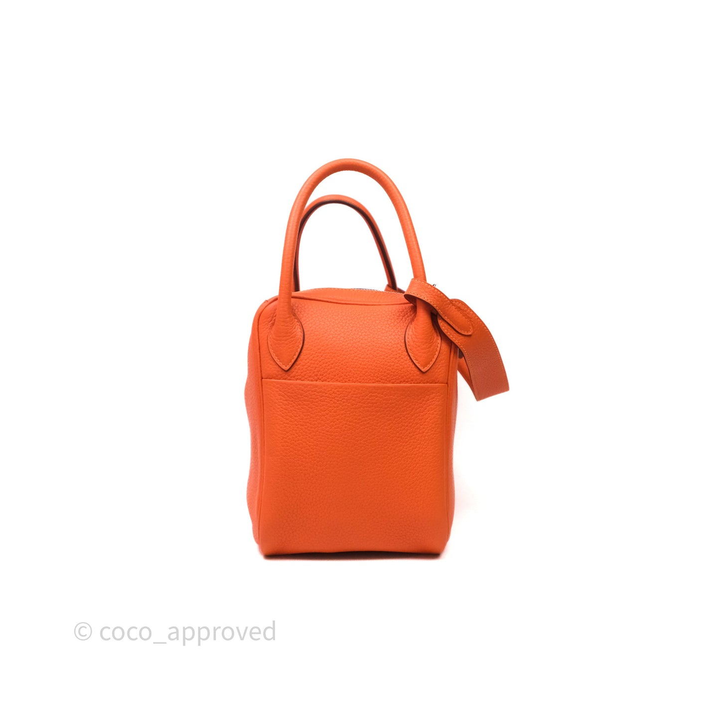 Hermès Lindy 30 Orange 93 Clemence Palladium Hardware