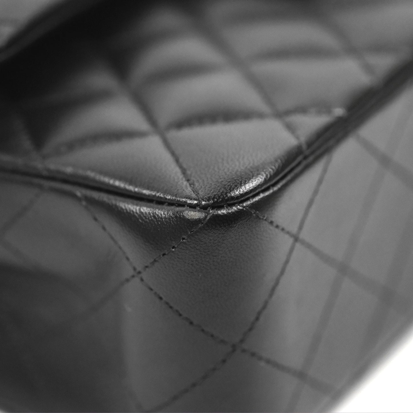 Chanel Small Classic Quilted Flap Black Lambskin Gold Hardware
