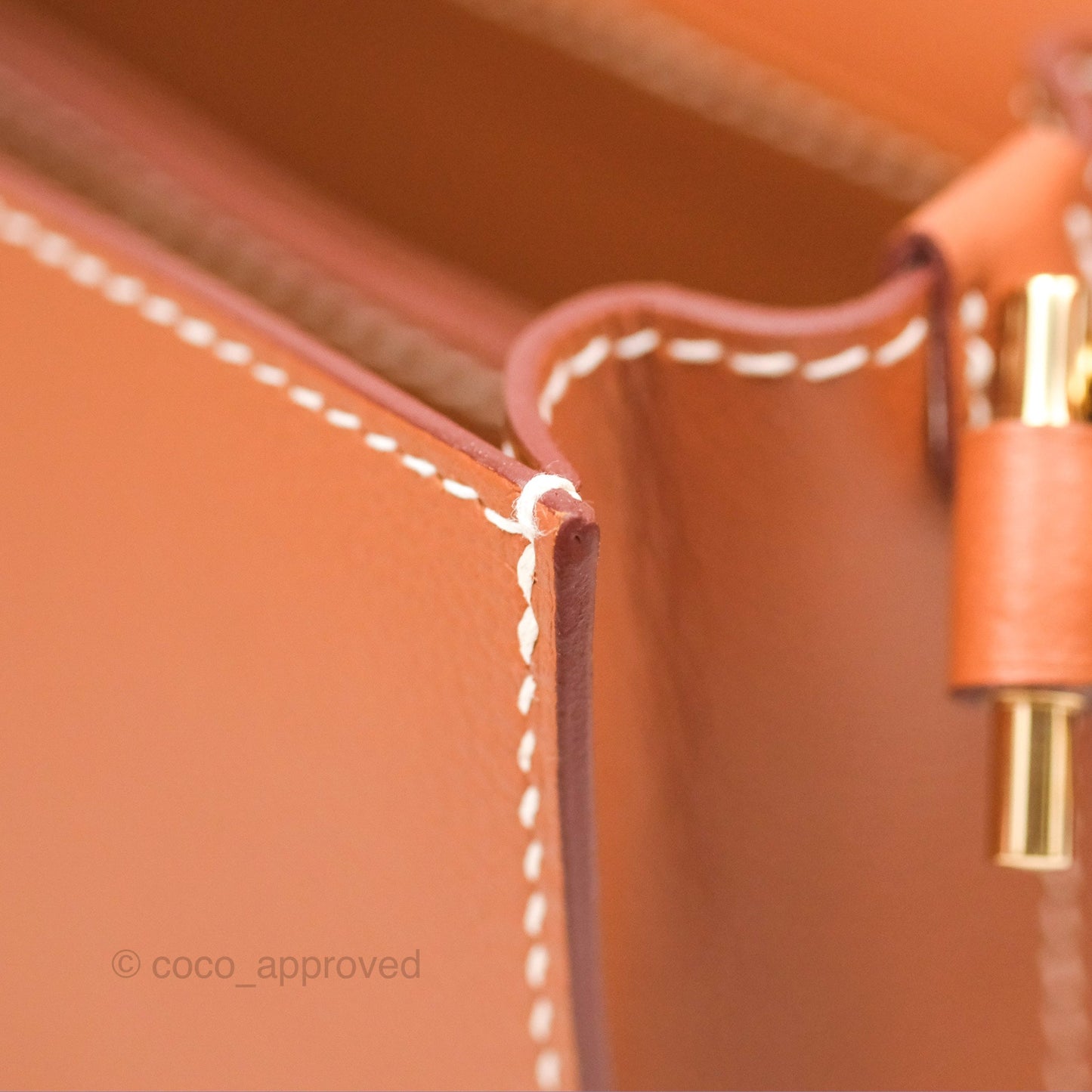 Hermès Roulis 23 Gold Evercolor Gold Hardware