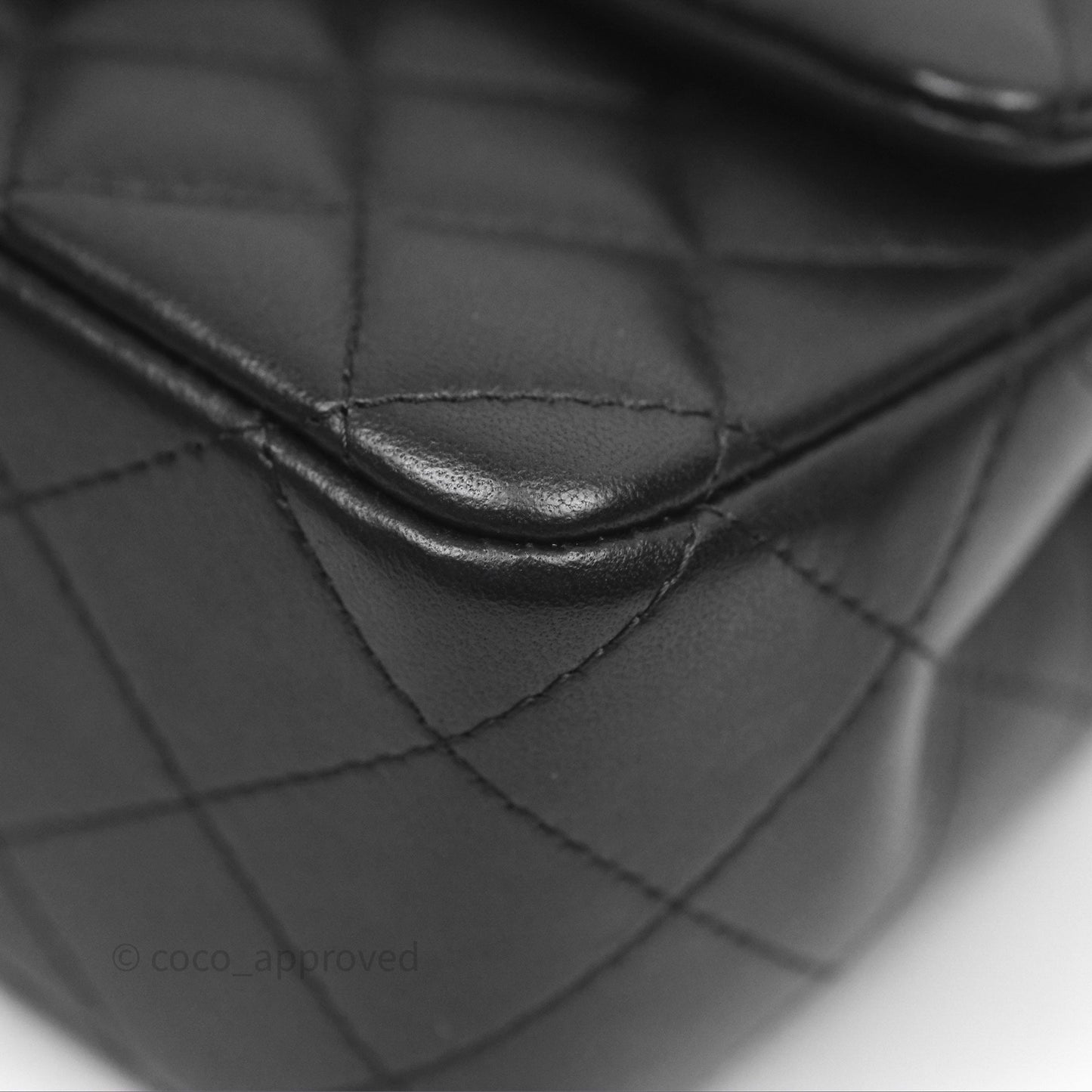 Chanel Top Handle Mini Rectangular Flap Black Lambskin Gold Hardware