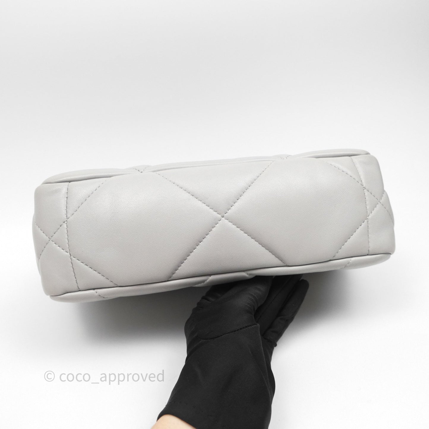Chanel 19 Small Light Grey Mixed Hardware