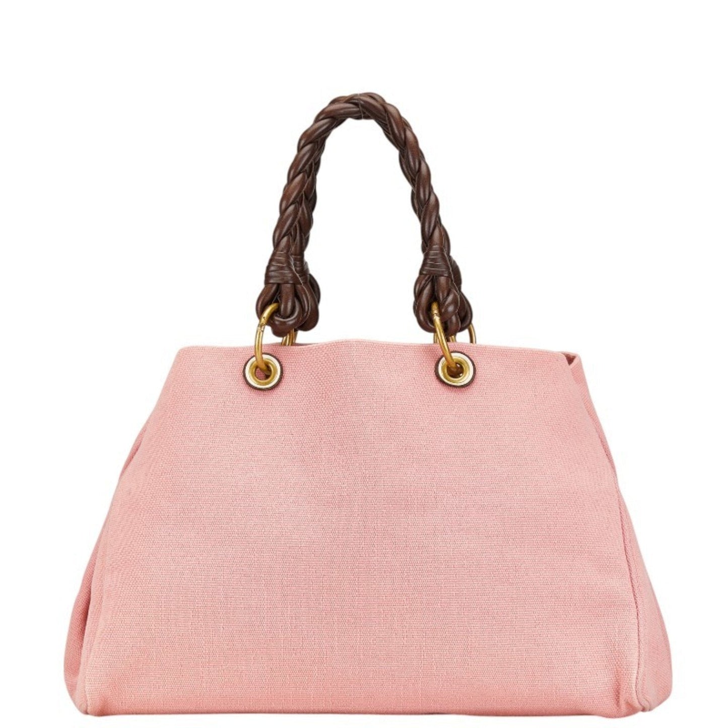 Luxury Bottega Veneta pink Canvas Leather Handbag Tote Bag ()