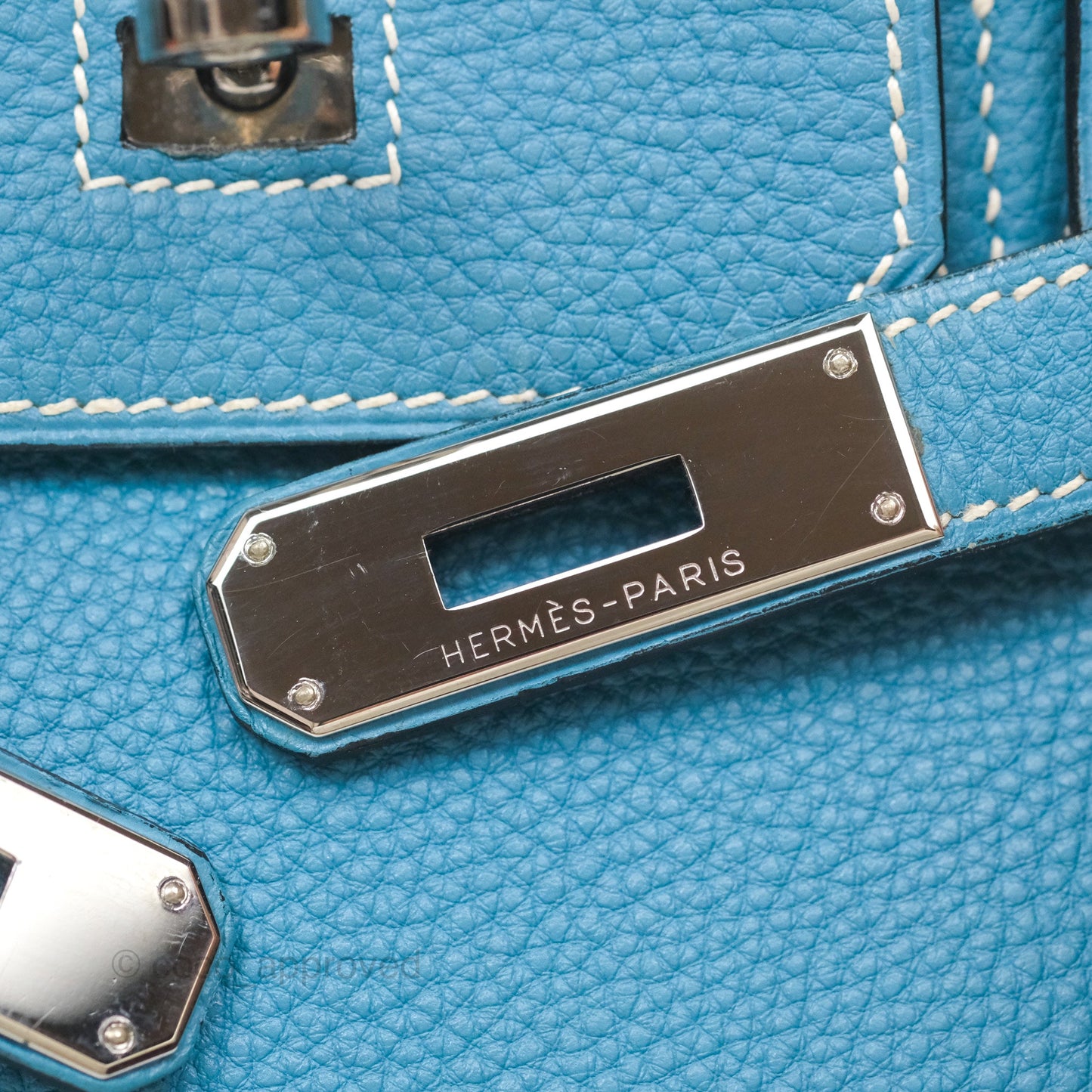 Hermès Birkin 30 Blue Jean Togo Palladium Hardware