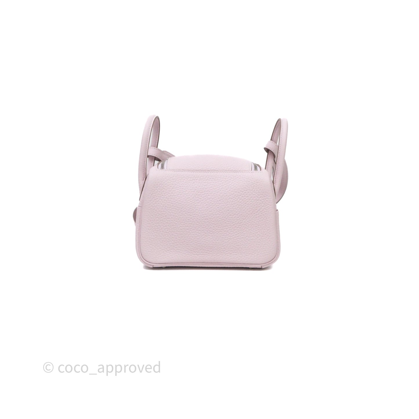 Hermès Mini Lindy 20 Mauve Pâle 09 Clemence Palladium Hardware