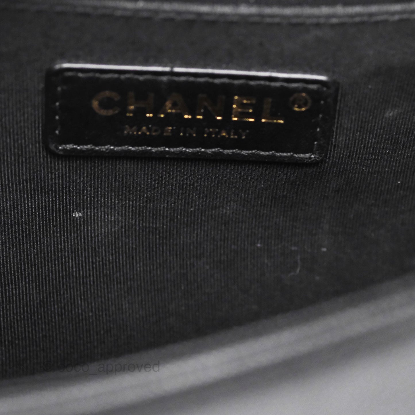 Chanel Medium Boy Quilted Black Caviar Aged Gold Hardware