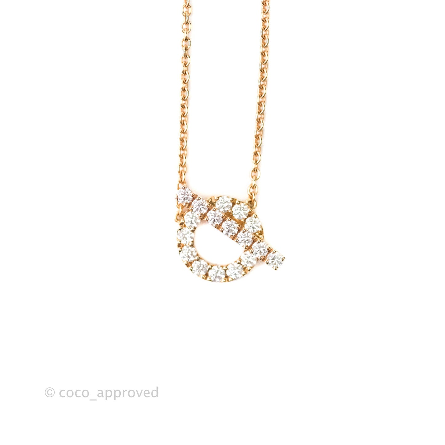 Hermès Finesse Necklace Rose Gold