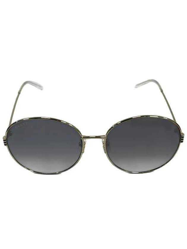 Luxury Gucci Trending 2025 Eyewear Logo Round Frame Metal Sunglasses Grey