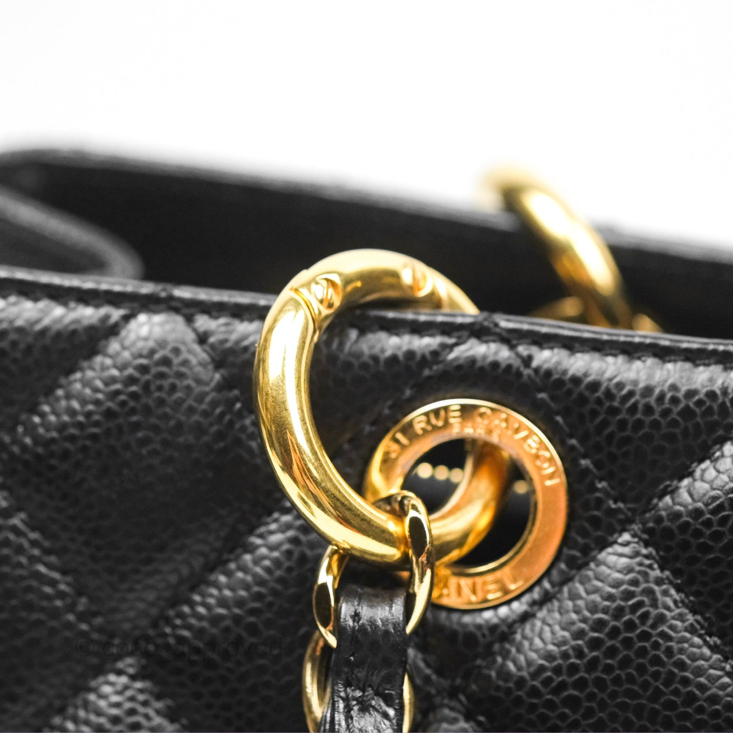 Chanel GST Black Caviar Gold Hardware