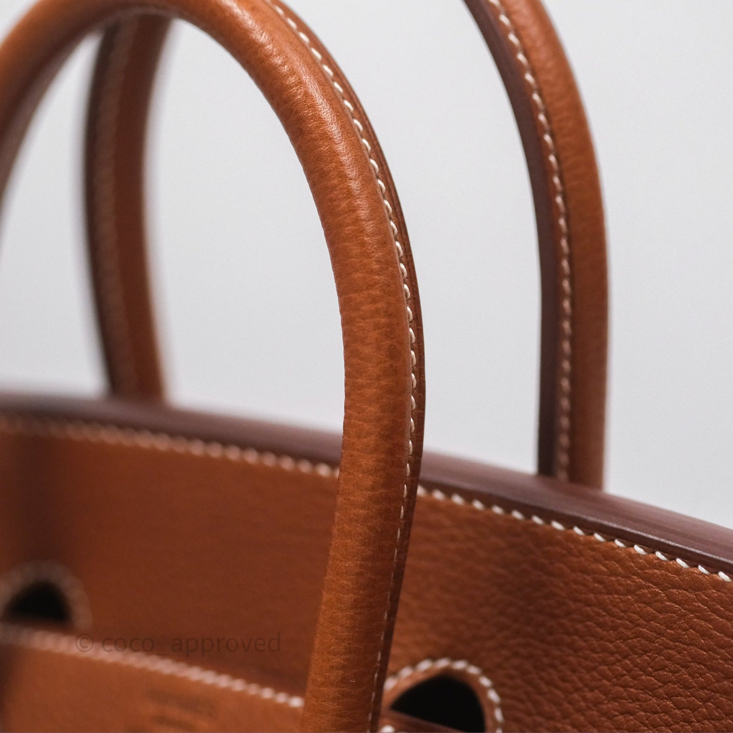 Hermès Birkin 25 Retourne Fauve 34 Barenia Gold Hardware