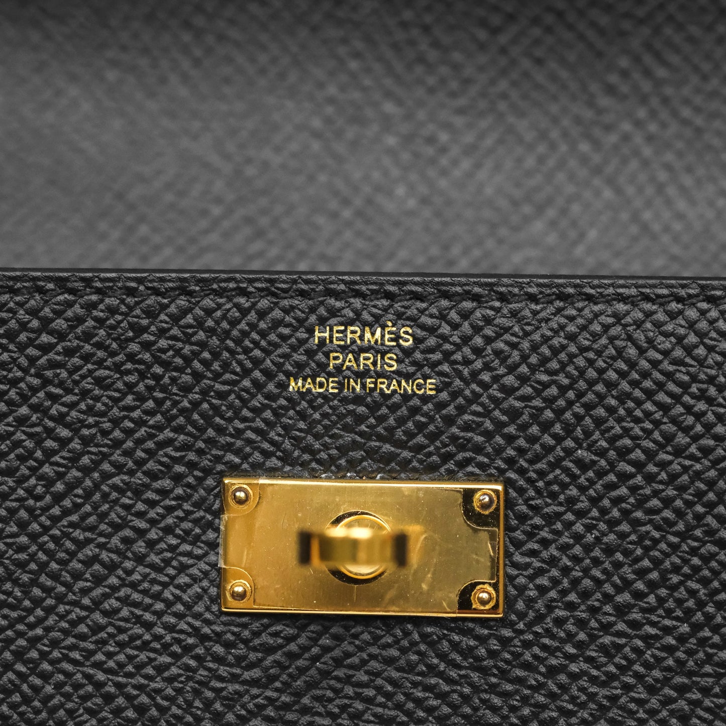 Hermès Kelly Wallet Black Noir 89 Epsom Gold Hardware