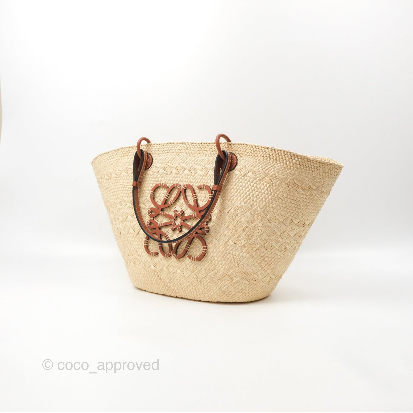 Loewe x Paula’s Ibiza Woven Anagram Basket Bag Natural/Tan