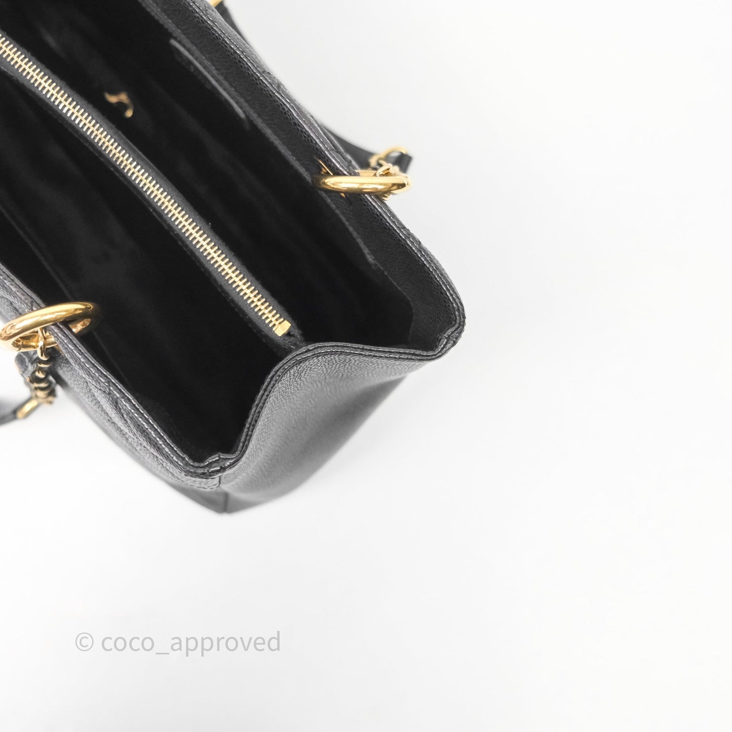Chanel GST Black Caviar Gold Hardware