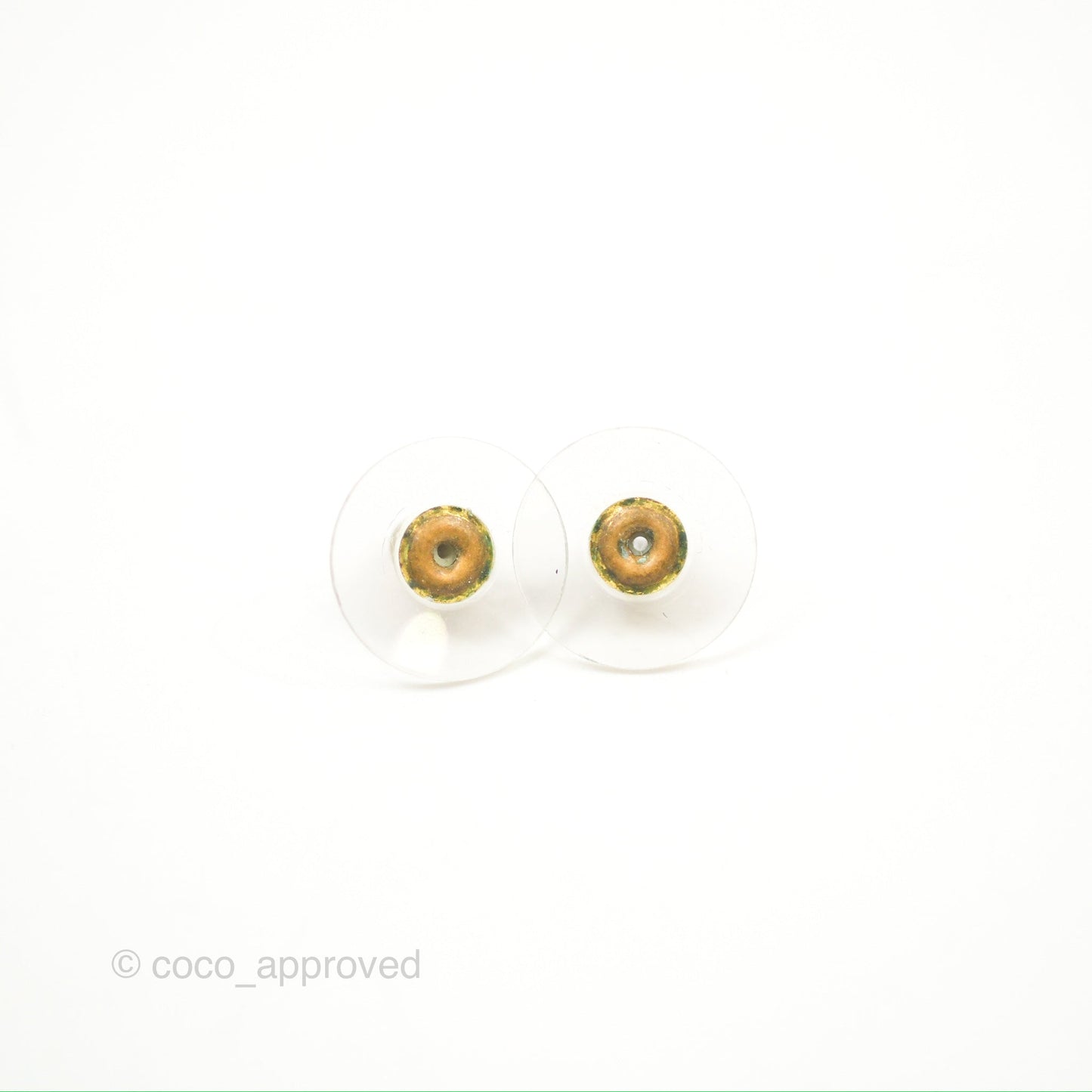 Chanel CC Turn Lock Earrings Gold Tone 21S