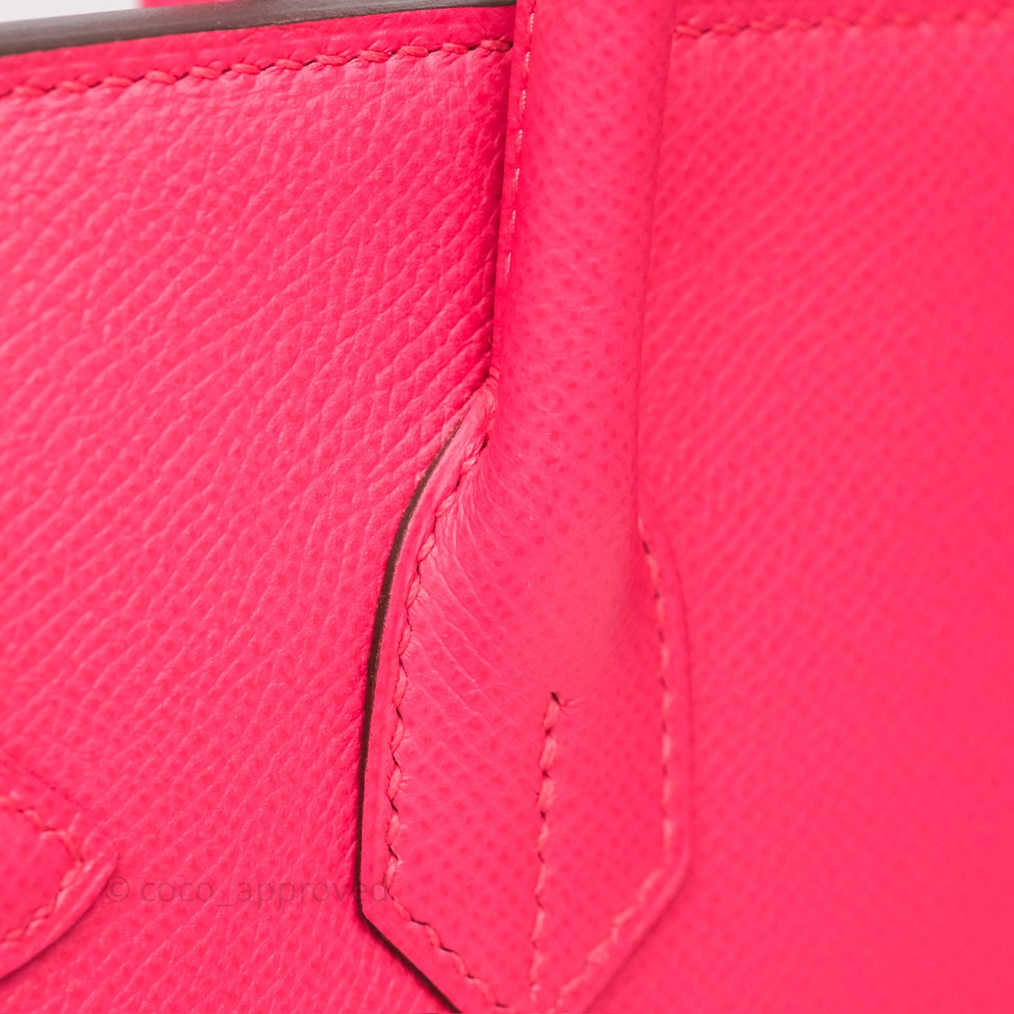 Hermès Birkin Retourne 30 Rose Extreme I6 Epsom Gold Hardware