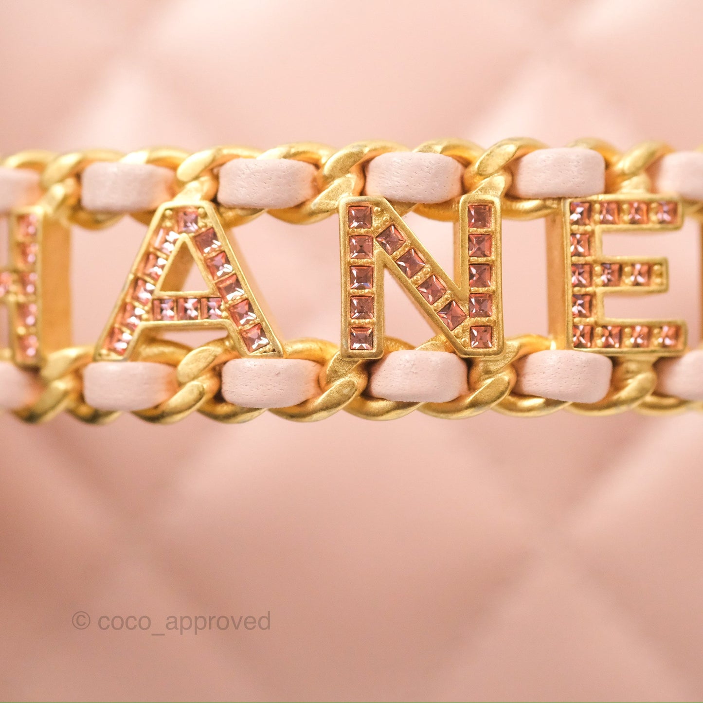 Chanel Vanity Rectangular Top Handle Pink Lambskin Gold Hardware