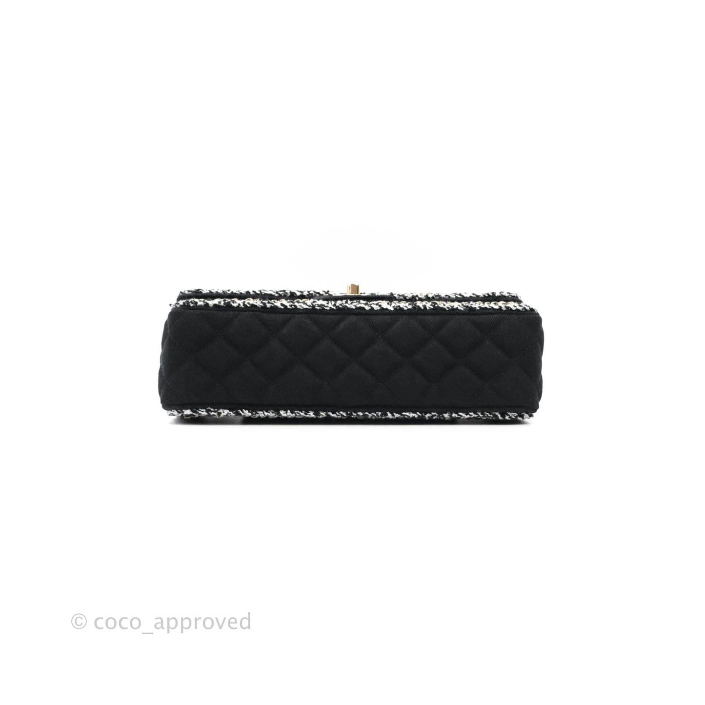 Chanel Classic Flap Bag Black Denim Braided Gold Hardware 18A