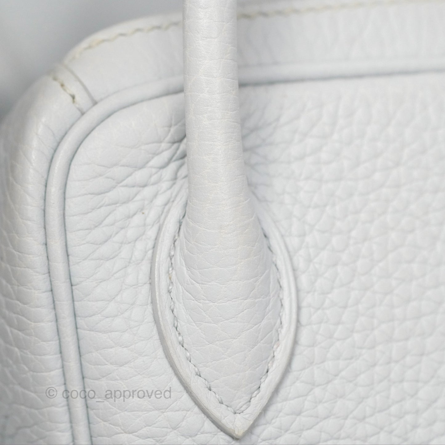 Hermès Lindy 26 Blue Glacier 8U Taurillon Clemence Palladium Hardware