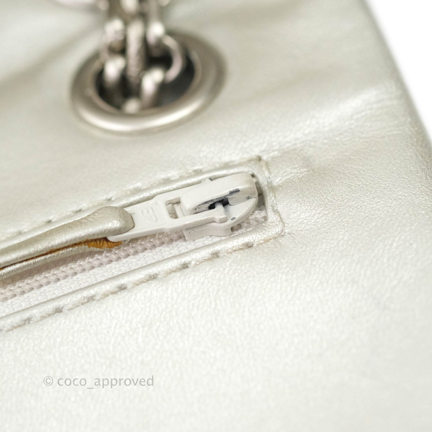 Chanel Reissue Quilted Aged Calfskin Metallic Silver Matte Silver Hardware 225