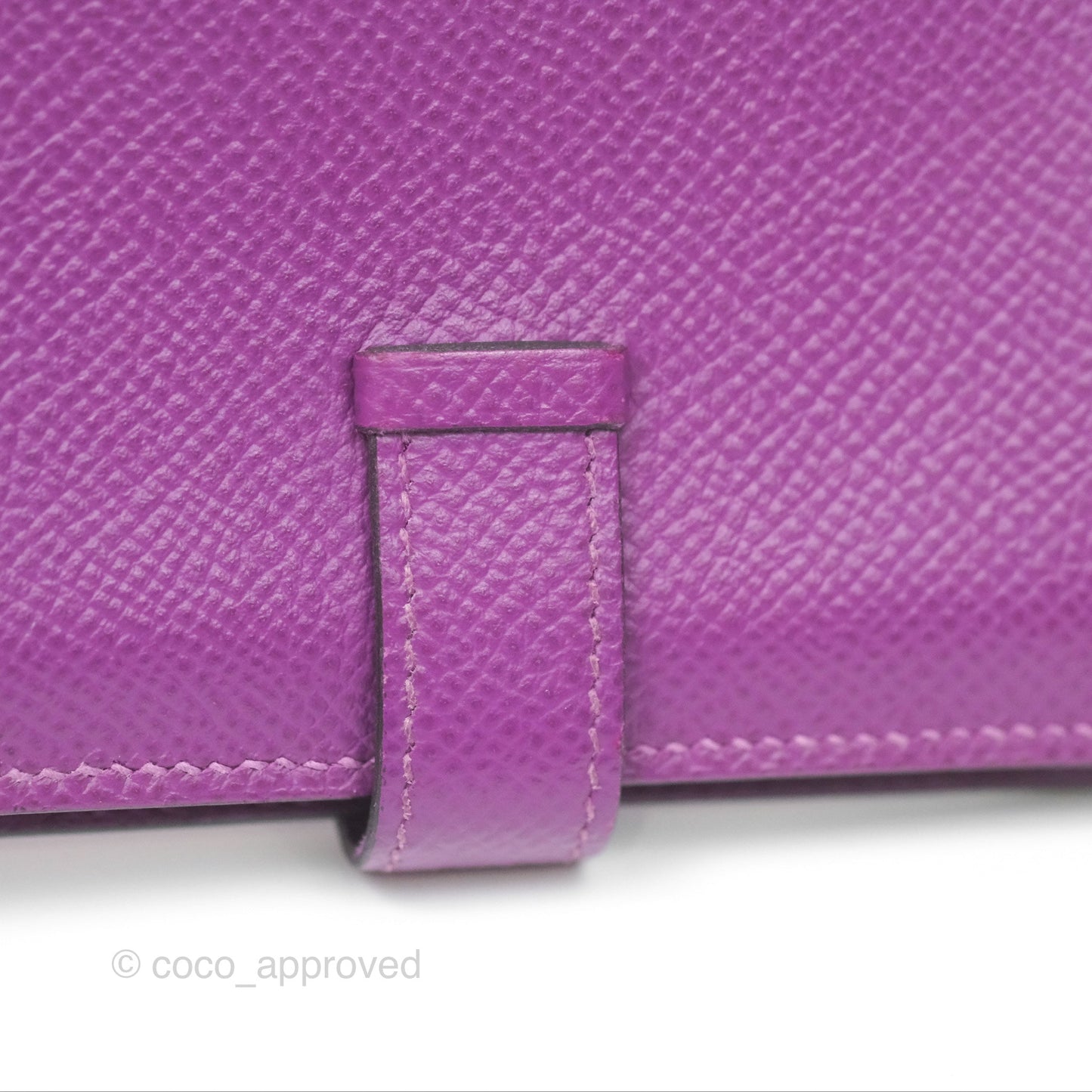 Hermès Bearn Card Holder Epsom Anemone Gold Hardware