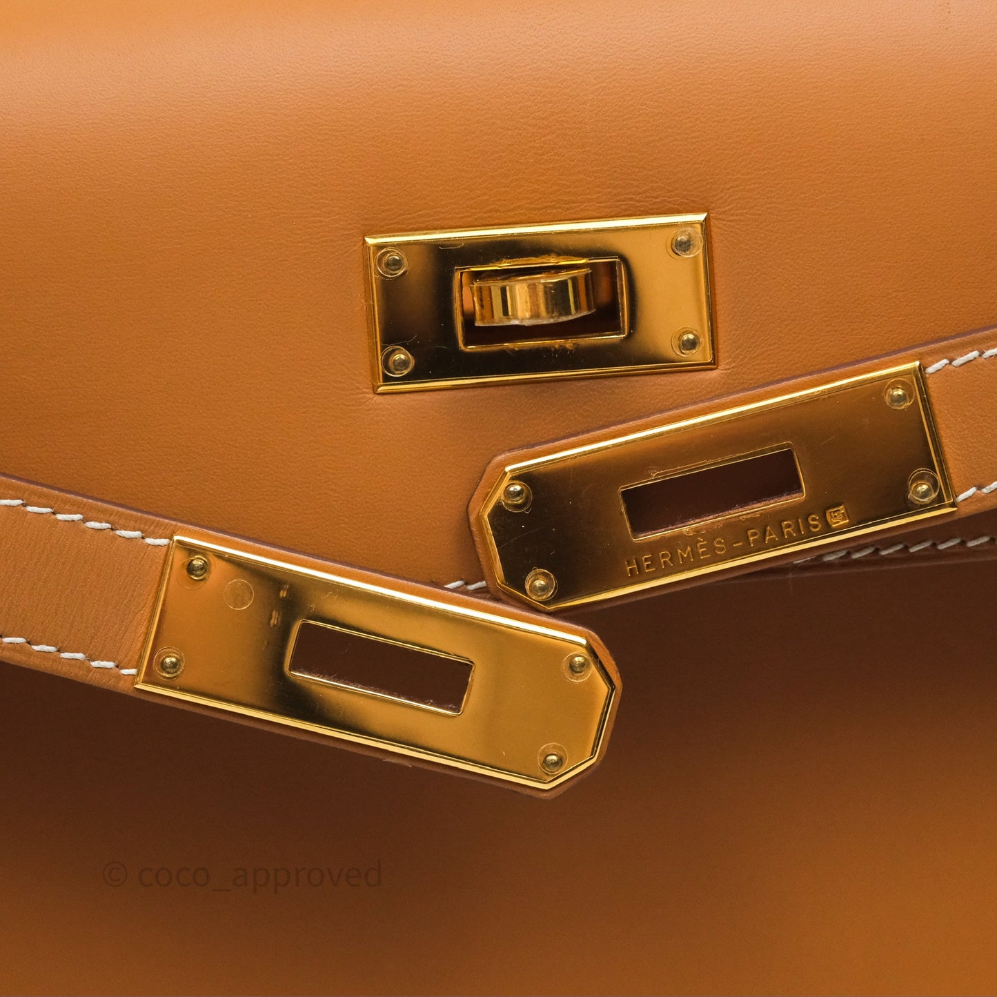 Hermès Kelly II 28 Sellier Gold 37 Chamonix Leather Gold Hardware