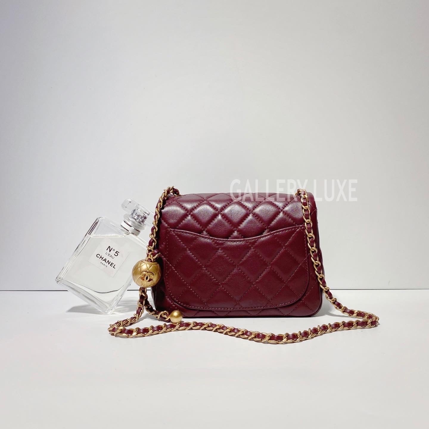 No.3378-Chanel Pearl Crush Square Mini Flap Bag
